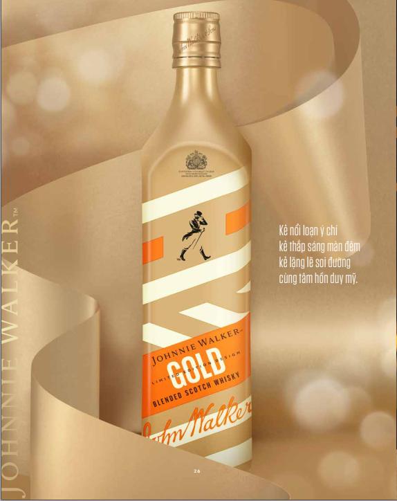 Sản phẩm rượu Johnnie Walker Gold Label Icon - một thức uống lý tưởng dành cho những tiệc đêm vui nhộn